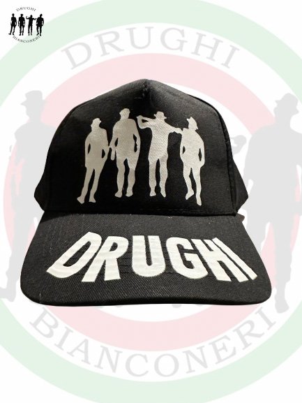 CAPPELLINO A VISIERA STAMPA DRUGHI TAGLIA UNICA REGOLABILE